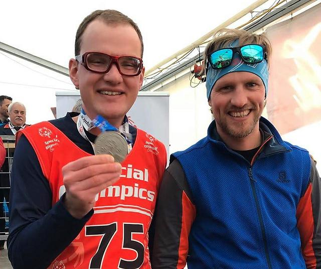 Special Olympics 2020 - Laurin (li.) mit Trainer Thomas Steininger. | Foto: Liebskind