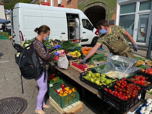 Der freitägliche Bauernmarkt in Purkersdorf hat wieder geöffnet. | Foto: Kirnberger