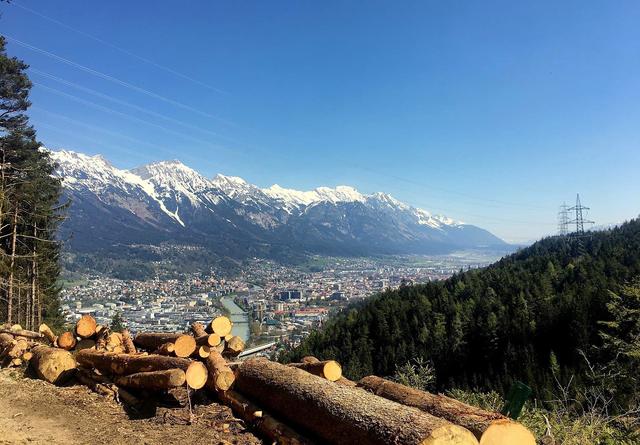 Genießt den Anblick. Innsbruck wird am Wochenende auch von Regenschauer heimgesucht.