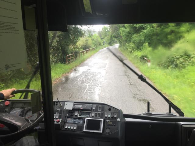 Der Dauerregen zwang uns, eine Route zu überspringen.