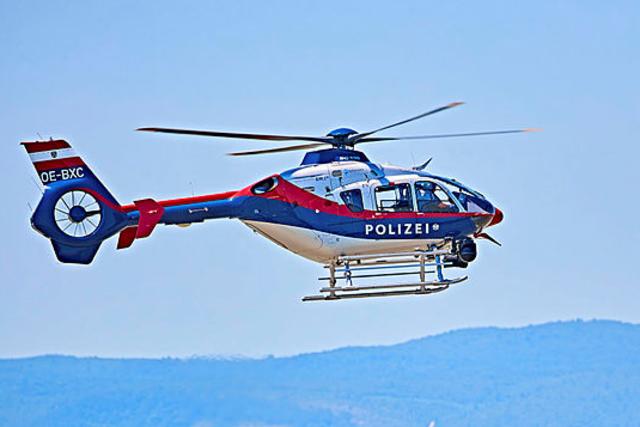 Die Besatzung des Polizeihubschraubers spürte den Flüchtigen in einer Schrebergartensiedlung auf. | Foto: BMI/Alexander Tuma