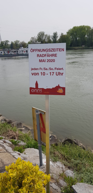 Die derzeitigen Fährzeiten | Foto: TV Enns