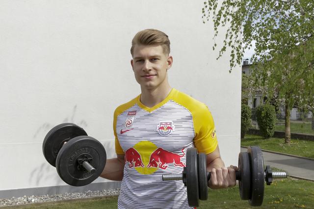 Fußball Jungprofi Tobias Anselm aus Kirchbichl.