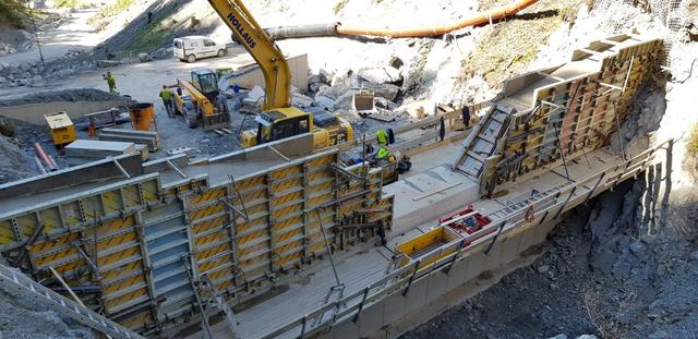 Die Baustelle am Walsenbach in Kitzbühel wird heuer fertiggestellt. | Foto: Georg Schweinester