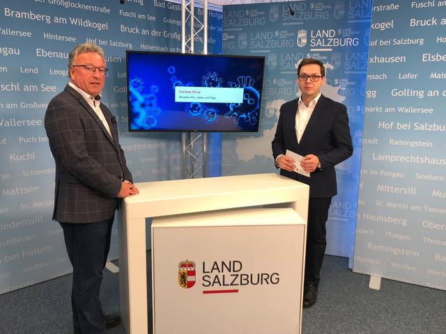 „Die Besuche und die Zeiten dafür müssen genau koordiniert werden und unter strengen Schutzmaßnahmen ablaufen“, sagt Landeshauptmann-Stellvertreter Heinrich Schellhorn im Studio mit Chefredakteur Franz Wieser.