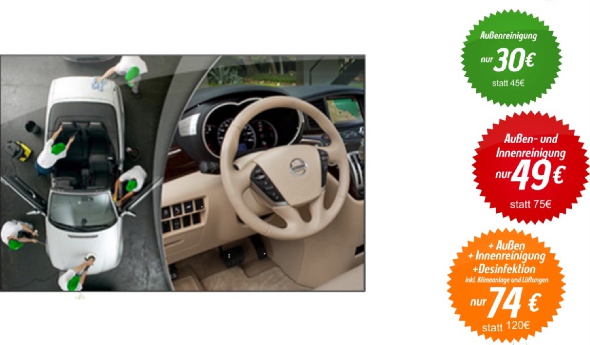 Facebook Gewinnspiel: Autoreinigungen von Exakt-Autoreinigung zu