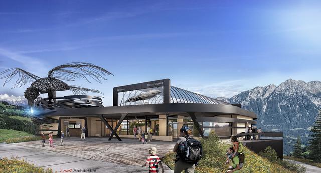 Die Fahrt mit der neuen „erzählenden“ Hexenwasser Gondel soll ab August 2020 laut der "SkiWelt" „fast so schön wie ein Flug auf dem Hexenbesen“ werden. | Foto: SkiWelt Wilder Kaiser-Brixental