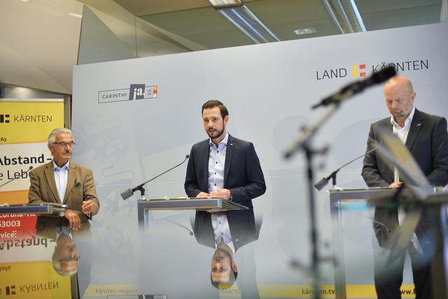 "Recovery-Plan" für Betriebe und Kampagne für den österreichischen Markt: Helmut Hinterleitner, Sebastian Schuschnig und Christian Kresse