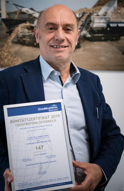 Stolz: Lindner Recyclingtech CFO Hans Sagerschnig | Foto: Pia Steiner