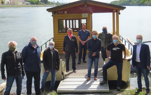 "Schiff ahoi" hieß es am 1.5.2020 zum Start der Donauradfähre Ennsegg in die neue Saison! | Foto: G.Kraft