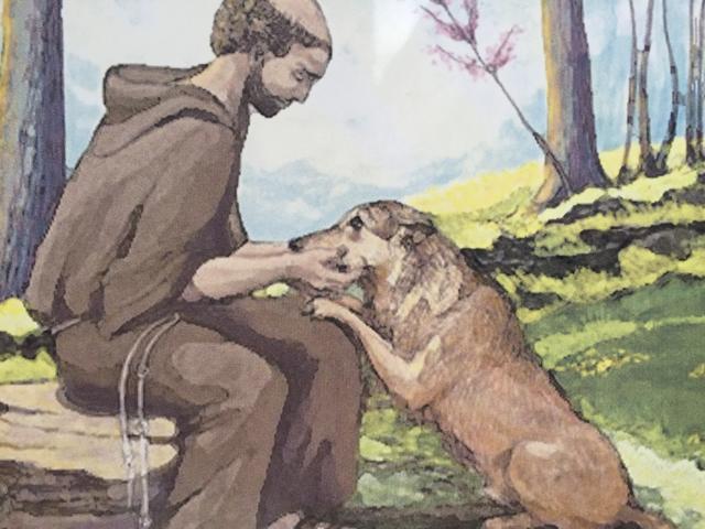 Franziskus und der Wolf von Gubbio