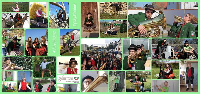 Weil der traditionelle Weckruf am 1. Mai nicht stattfinden konnte, hat sich die Musikkapelle Enns entschlossen, ihre Maigrüße per Postkarte zu verschicken.  | Foto: Stadtkapelle Enns