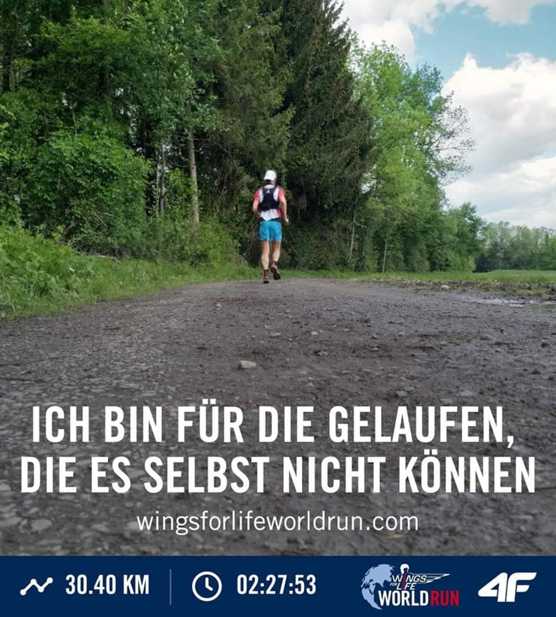 Wings for Life World Run Laufbericht über dieTeilnahme am App Run
