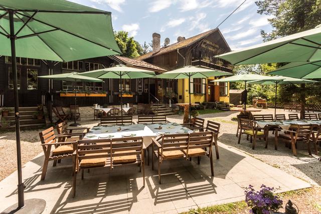 Der Gastgarten im Waldhof. | Foto: Blanka