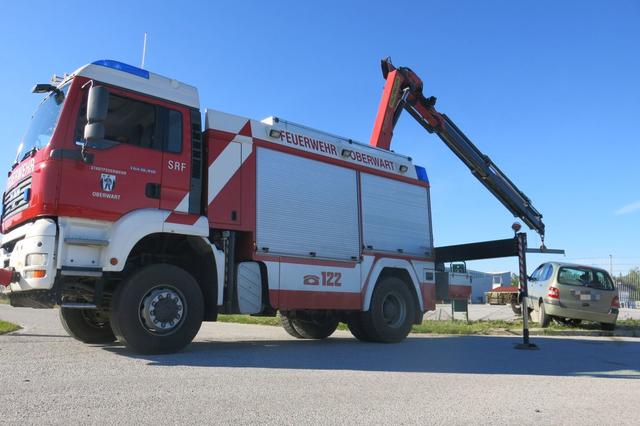 Die Stadtfeuerwehr Oberwart war im Bergeeinsatz.