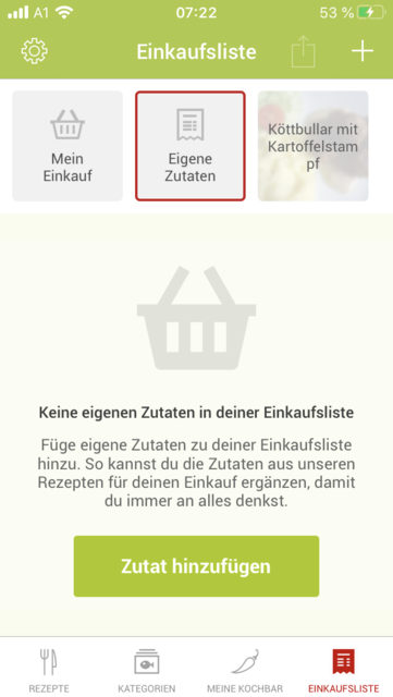 App-Tipp der Woche: Unser App-Tipp der Woche "Kochbar" ist eine umfangreiche Rezeptsammlung. Jeden Tag gibt es neue Rezeptvorschläge. Zusätzlich punktet die App mit eigenen Kategorien für saisonale Rezepte. | Foto: Screenshot