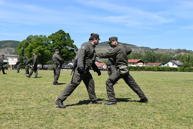 Training für den Einsatz an der Grenze.