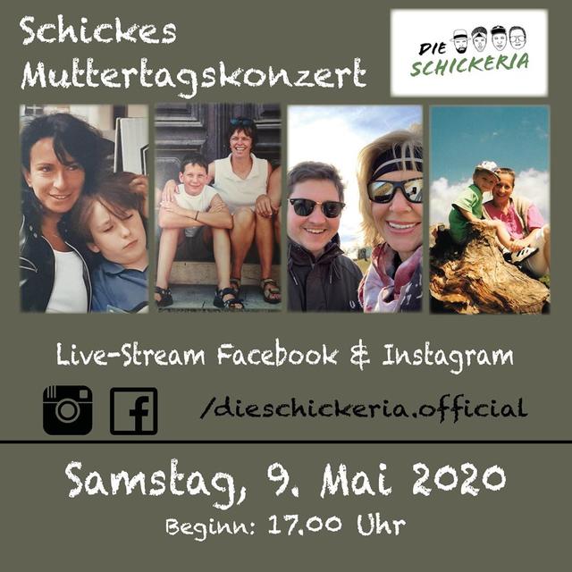 "Die Schickeria" geben ein Muttertagskonzert via Live-Stream.