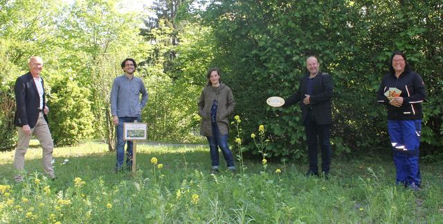 Freuen sich über die Auszeichnung: Gerhard Nenning, David Pöcksteiner, Alice Obermann, Franz Aigner und Jennifer Reisenbichler