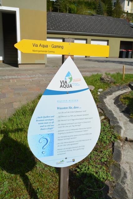 Unterwegs auf der Via Aqua: Angekommen in der Marktgemeinde Gaming. | Foto: Roland Mayr