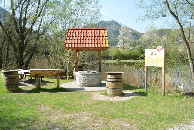 Unterwegs auf der Via Aqua: Der Bierbrunnen beim Kartäuserteich in Gaming. | Foto: Roland Mayr