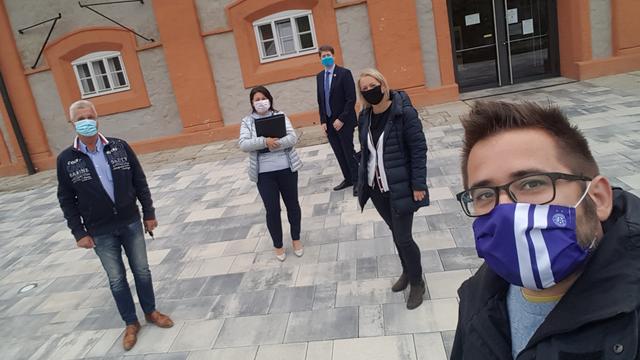 Bürgermeister Peter Buchner mit den Gemeindevorständen GGR Manuela Banauer, Vizebgm. Georg Kabas, GGR Martina Reitermayer und GGR Matthias Pilter