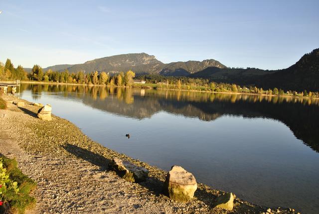 Auch an der Seepromenade in Walchsee gibt es nun einen WLAN-Hotspot. | Foto: Archiv/Eberharter