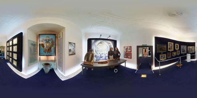 150 einzelne 360 Grad-Aufnahmen waren nötig, um das gesamte Ausstellungsspektrum des Museum Pfeilburg zu virtualisieren.