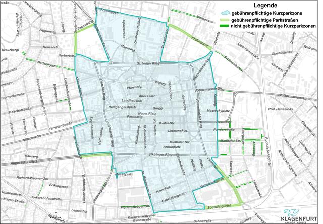 Ab Montag wieder Gebührenpflicht beim Parken in Klagenfurt