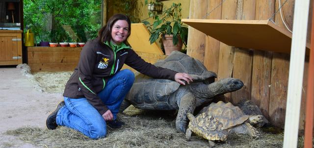 Freudentag für Marion Mayr bei der Zooeröffnung. | Foto: Friedl Schwaighofer
