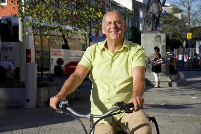 Walter Teubl von den Grünen glaubt nicht an die halbe Million für Radwege. | Foto: Die Grünen