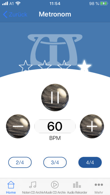 Unser App-Tipp der Woche "Michlbauer" ist eine App für die Steirische Harmonika. Sie ist ein praktisches Werkzeugm mit der man sein Harmonika-Spiel verbessern kann.  | Foto: Screenshot