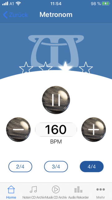 Unser App-Tipp der Woche "Michlbauer" ist eine App für die Steirische Harmonika. Sie ist ein praktisches Werkzeugm mit der man sein Harmonika-Spiel verbessern kann.  | Foto: Screenshot