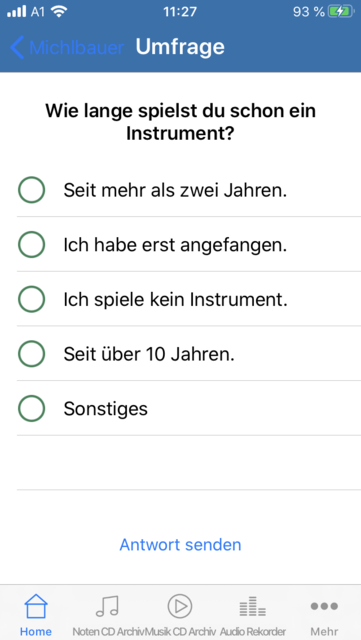 Unser App-Tipp der Woche "Michlbauer" ist eine App für die Steirische Harmonika. Sie ist ein praktisches Werkzeugm mit der man sein Harmonika-Spiel verbessern kann.  | Foto: Screenshot