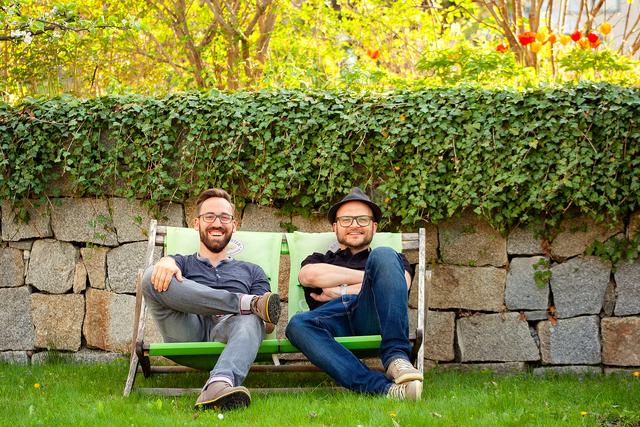 Christopher Robi und Michael Friedl, Gründer von "Schau auf di" Naturkosmetik in Zwettl | Foto: Schau auf di