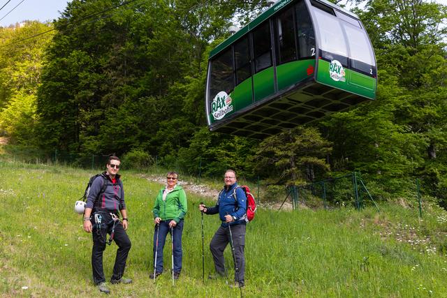 Die Rax-Seilbahngondeln fahren wieder.