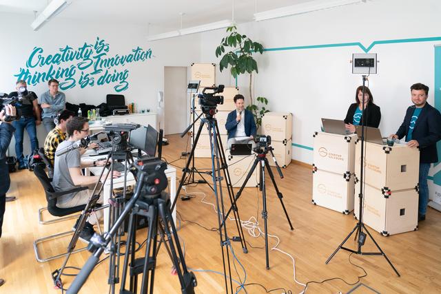 Das Startup Salzburg Studio diente als Zentrale für den Demo Day. | Foto: WKS / Probst