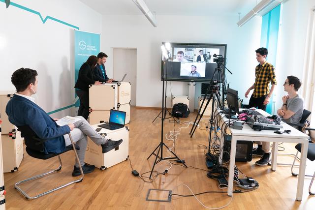 Das Startup Salzburg Studio diente als Zentrale für den Demo Day. | Foto: WKS/Probst