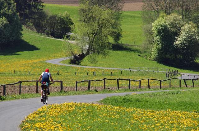 Mit dem Rad durch die Landschaft ist doch auch schön.