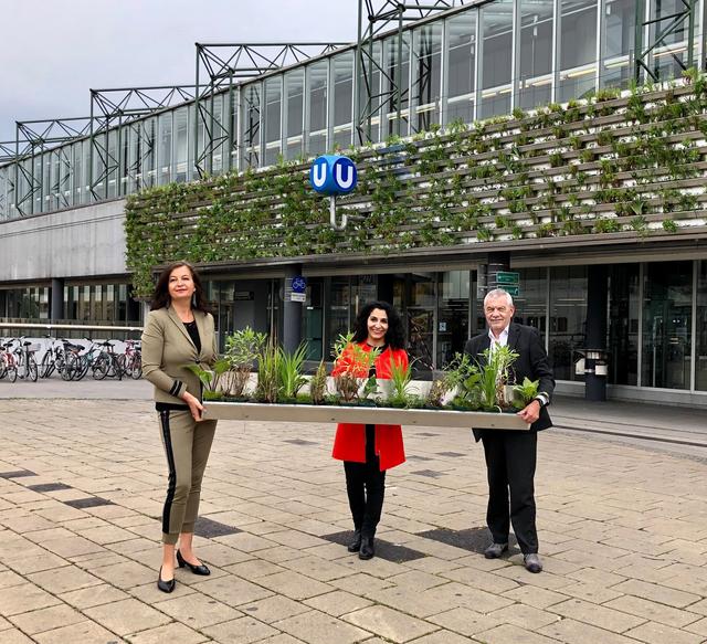 Bei der Projekt-Präsentation: Öffi-Stadträtin Ulli Sima, Bezirkschefin Saya Ahmad und Wiener-Linien-Chef Günter Steinbauer (v.l.).