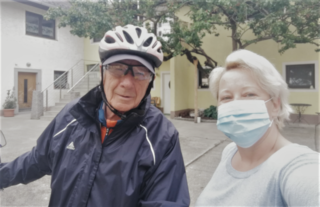 Ein Zwischenstopp mit Nächtigung im Vierkanthof von Anita Peterseil in Mauthausen dient der Erholung auf seinem Weg mit dem E-Bike von Osttirol nach Krems. | Foto: Anita Peterseil