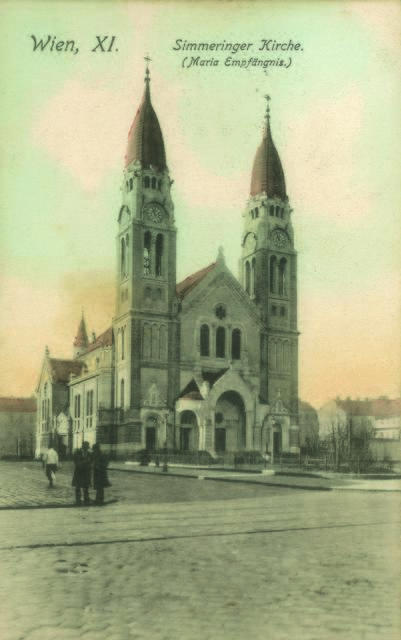 Pfarrkirche Neusimmering, Enkplatz, nach 1910