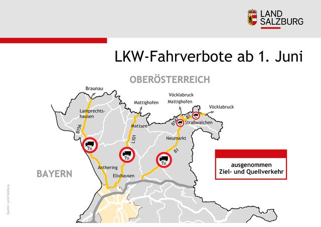 Mit den Fahrverboten soll der Durchzugsschwerverkehr gebremst werden.