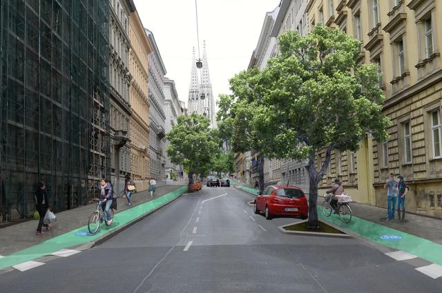 Ein Blick in die Zukunft: So würde sich die Bürgerinitiative "Allee Hopp" ihre Hörlgasse vorstellen. | Foto: Allee Hopp