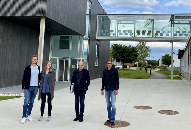 Raphael Pleschounig, Sara Pleschounig, Reinhold Wetschko, Danilo Katz (von links) | Foto: Europaschule St. Michael