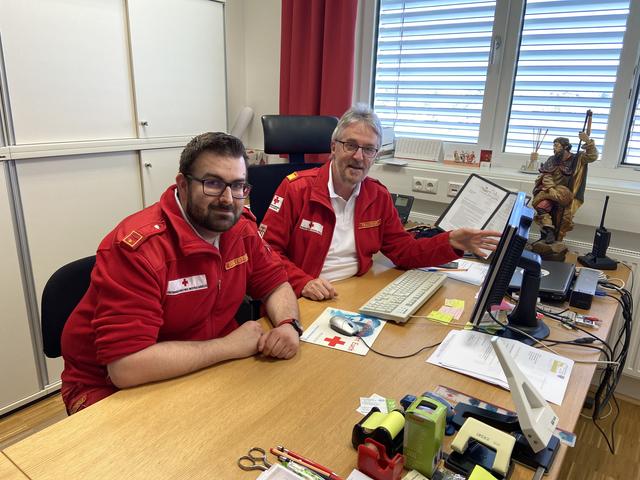 Christian Dobler-Strehle (li.) und Josef Frauscher. | Foto: RK Ried