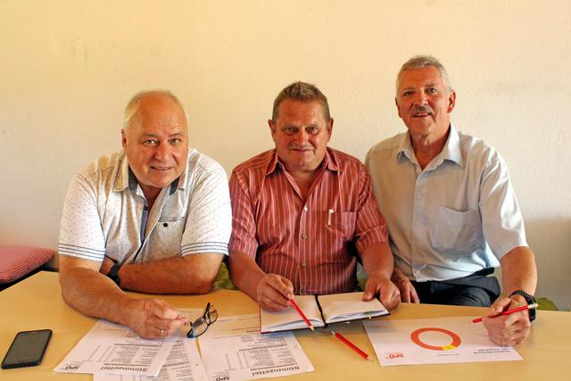 GfGR Ulrich Steiner, GR Karl Brandecker, GR Josef Rinner (v.li.): | Foto: SPÖ Haidershofen