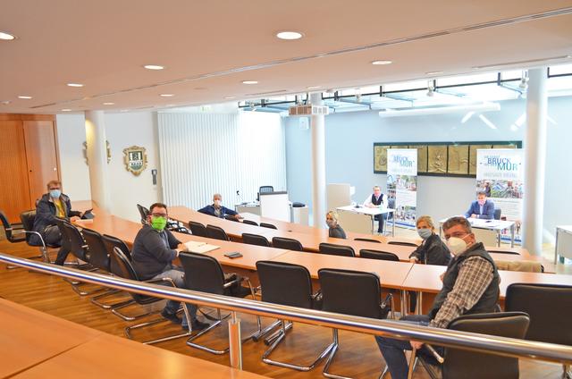 Treffen der politischen Fraktionen im Rathaus: Die Maßnahmen zur Bewältigung der Corona-Pandemie wurden von allen Gemeinderats-Fraktionen mitgetragen.