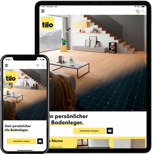 Tilo präsentiert die neue Bodenleger App. | Foto: tilo