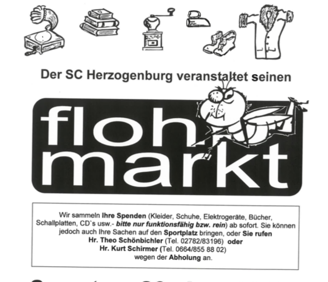 Flohmarkt am 20. Juni.